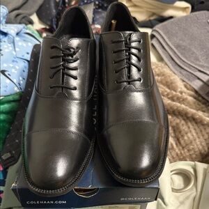 Cole Haan Men's Classic Black Leather Oxfords